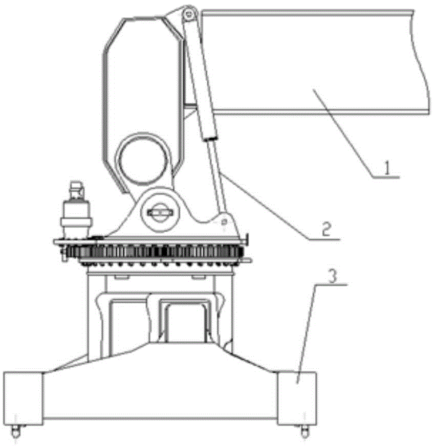 The control system and the crane of the buffer oil cylinder of the spreader of the container front load crane