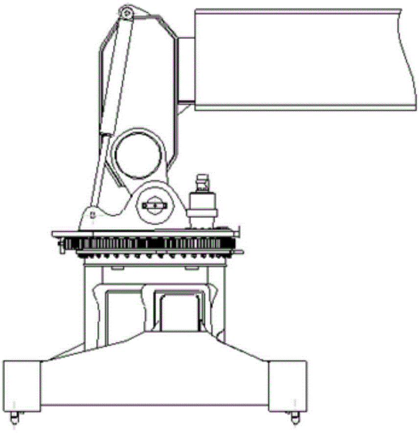 The control system and the crane of the buffer oil cylinder of the spreader of the container front load crane