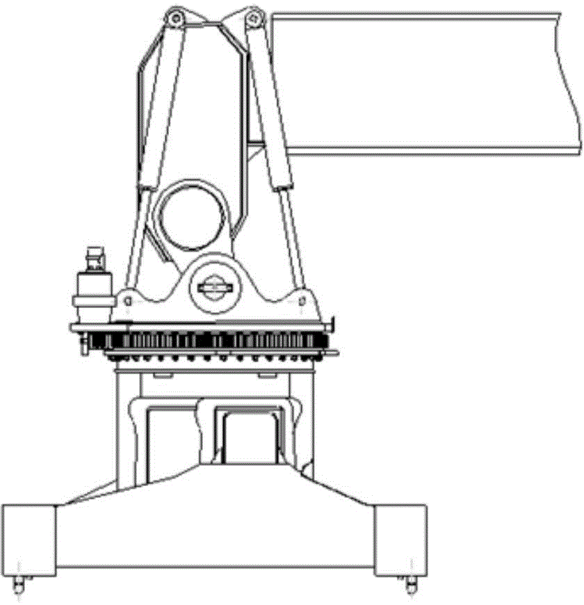 The control system and the crane of the buffer oil cylinder of the spreader of the container front load crane