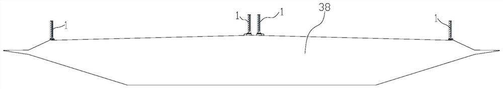 A bridge railing structure with adjustable ventilation rate