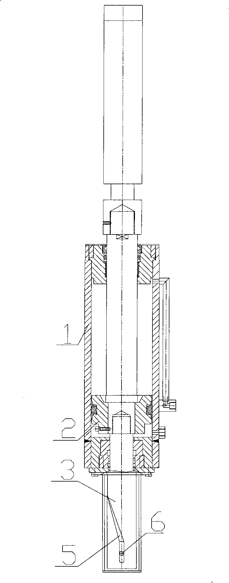 Machine-mould integrated tyre vulcanizing device