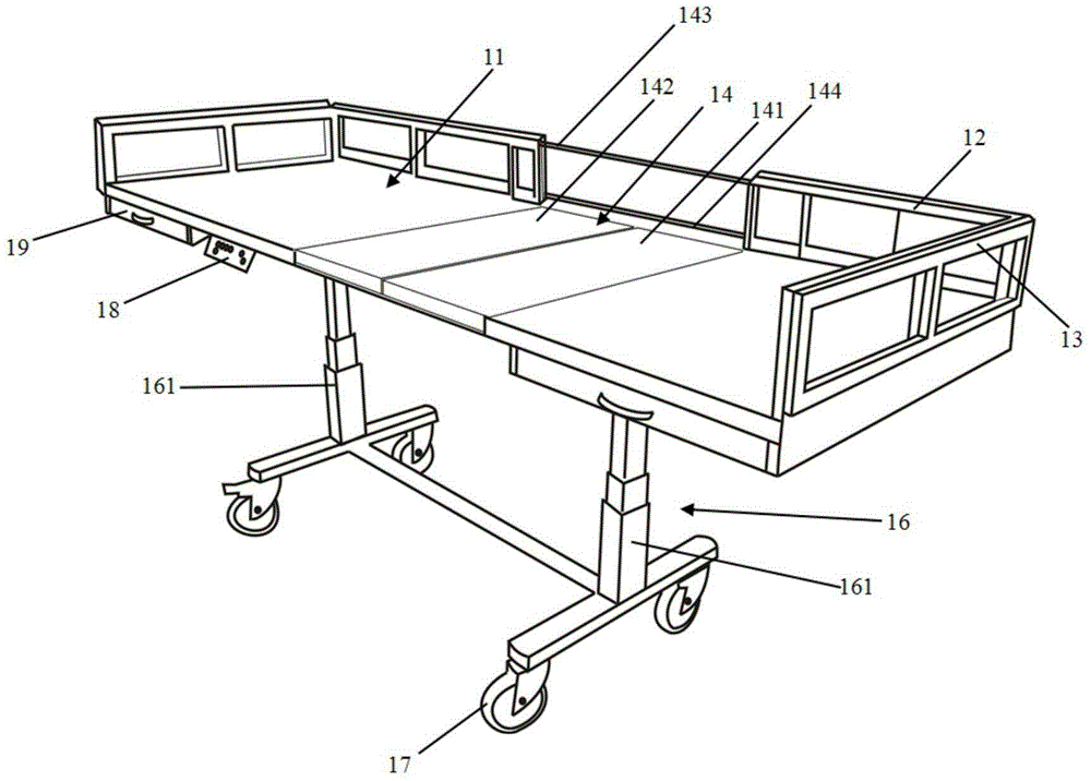 Surgical instrument table