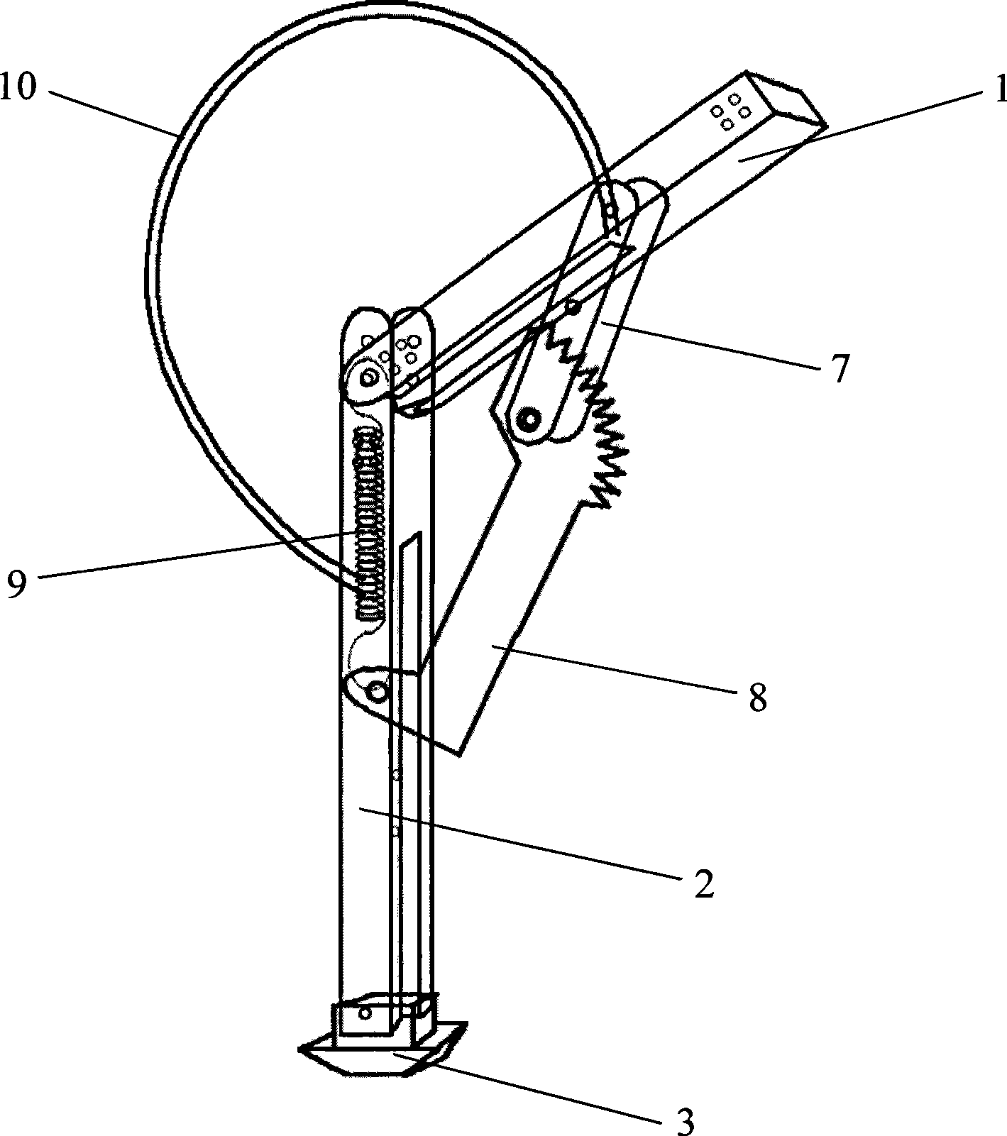 Mechanical leg for assisting running and jumping