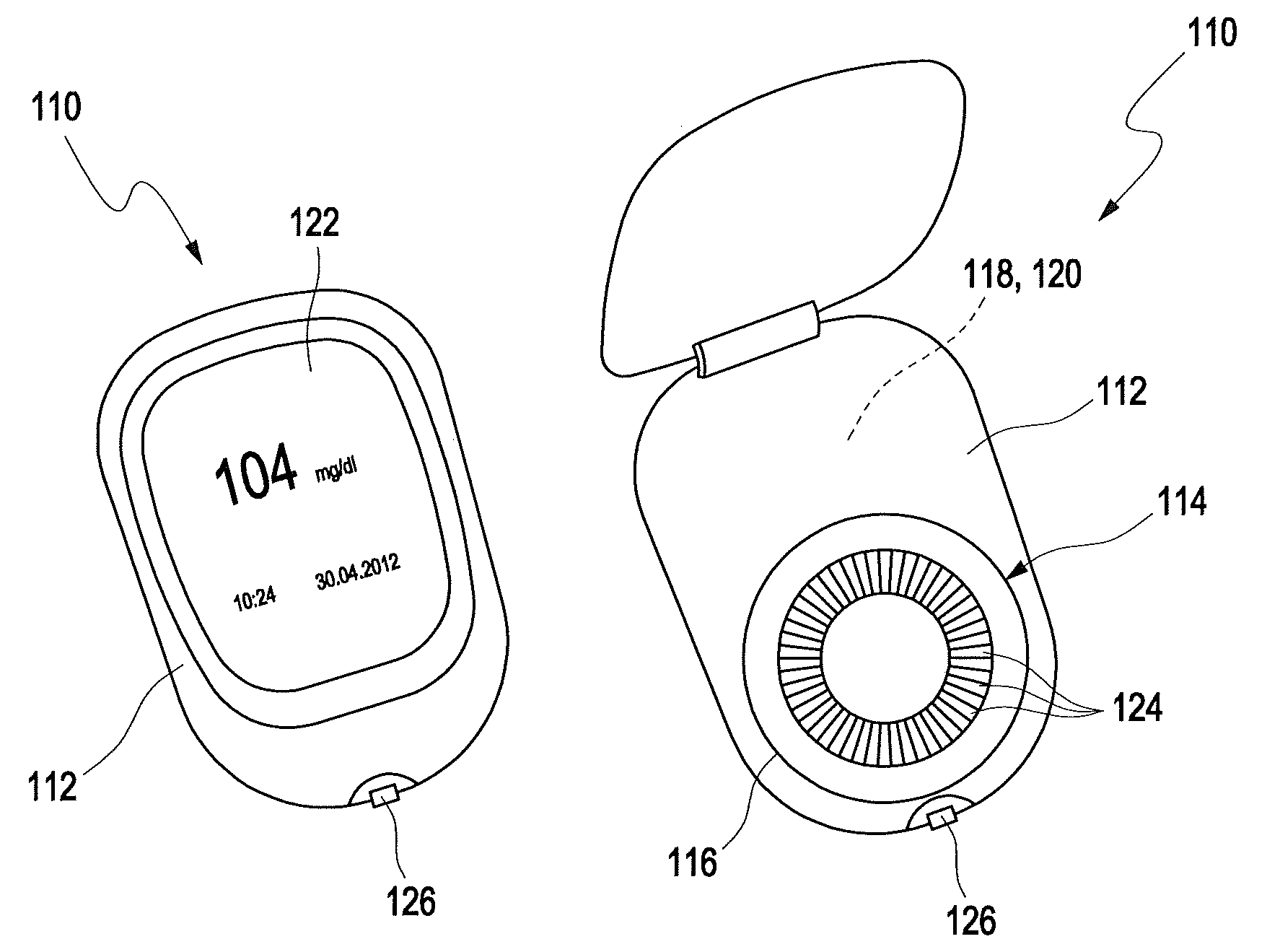 Method and device for detecting an analyte in a body fluid