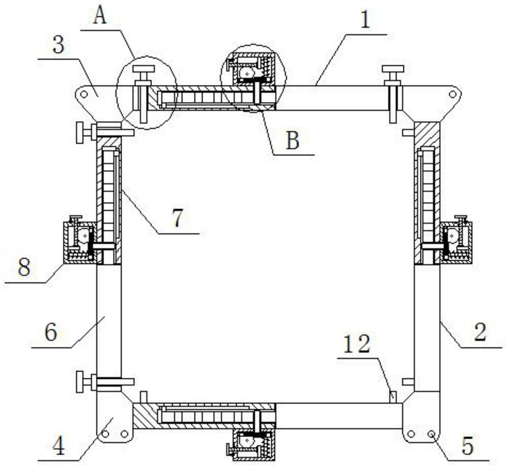 Tower crane attachment frame