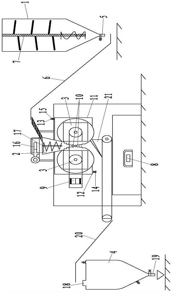 The process of processing calcium carbide powder into calcium carbide balls or blocks by using calcium carbide powder forming equipment