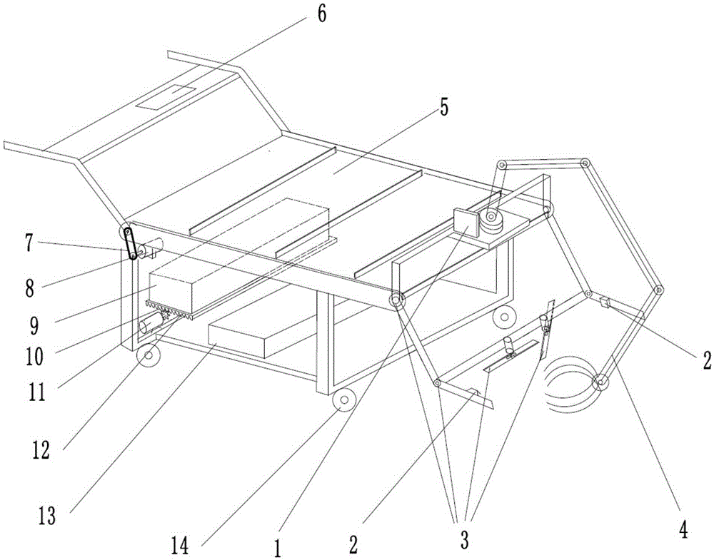 Orderly harvesting device and method for leaf vegetables based on mechanical arm