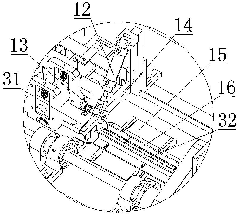 Bag handle connecting mechanism of paper bag machine - Eureka | Patsnap ...