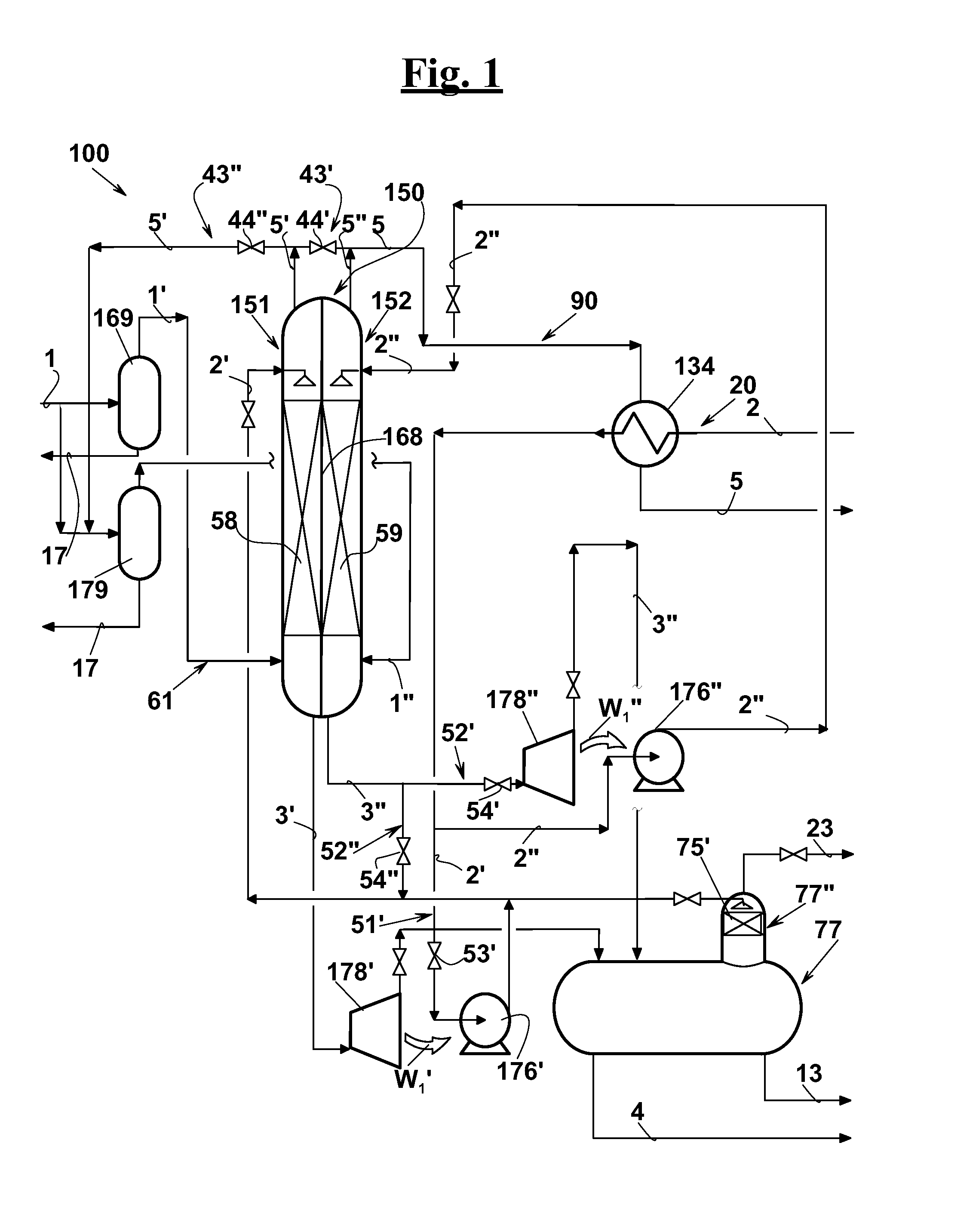 Method and apparatus for sweetening and/or dehydrating a hydrocarbon gas, in particular a natural gas