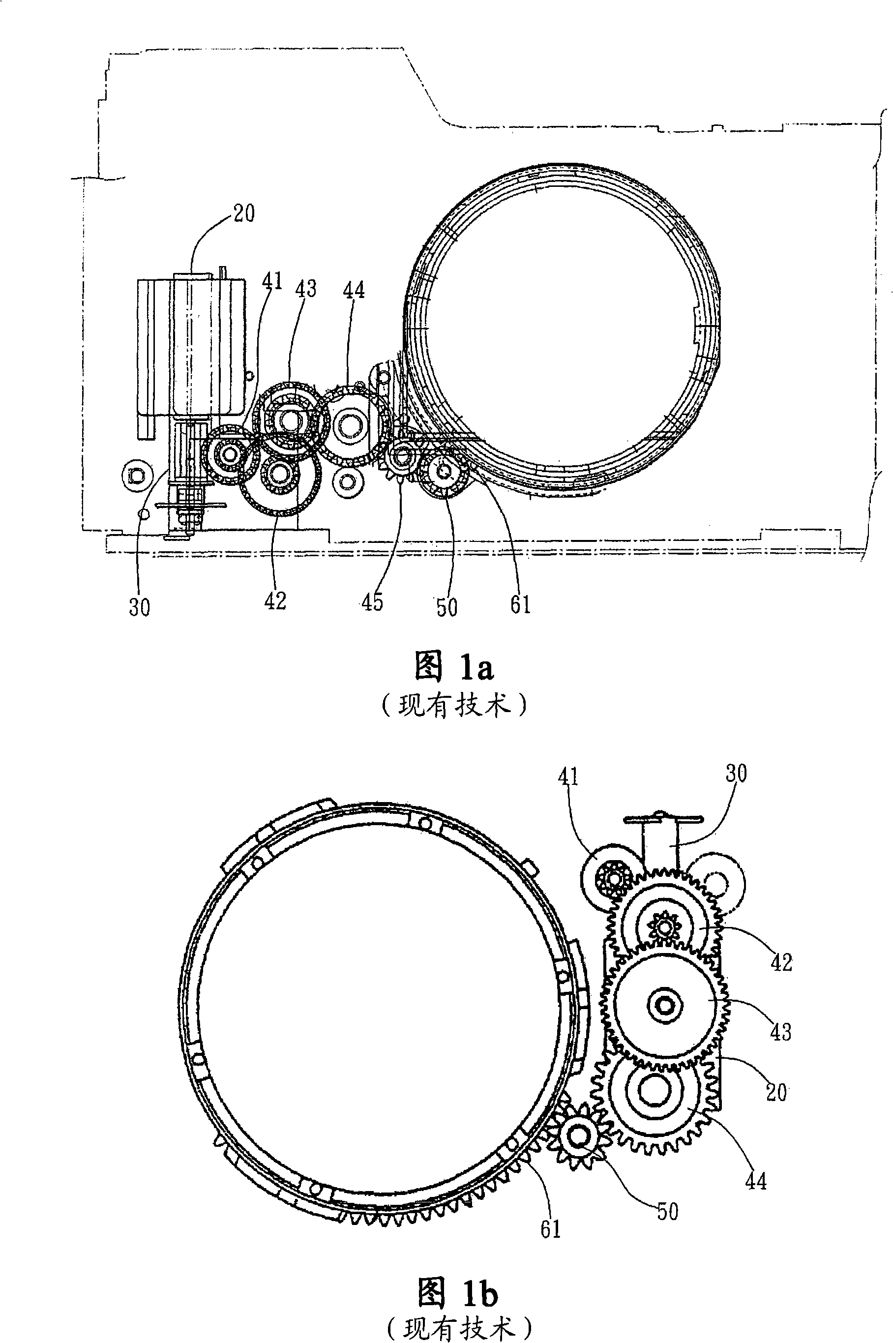Optimized zoom lens gear wheel drive module and zoom lens using the module