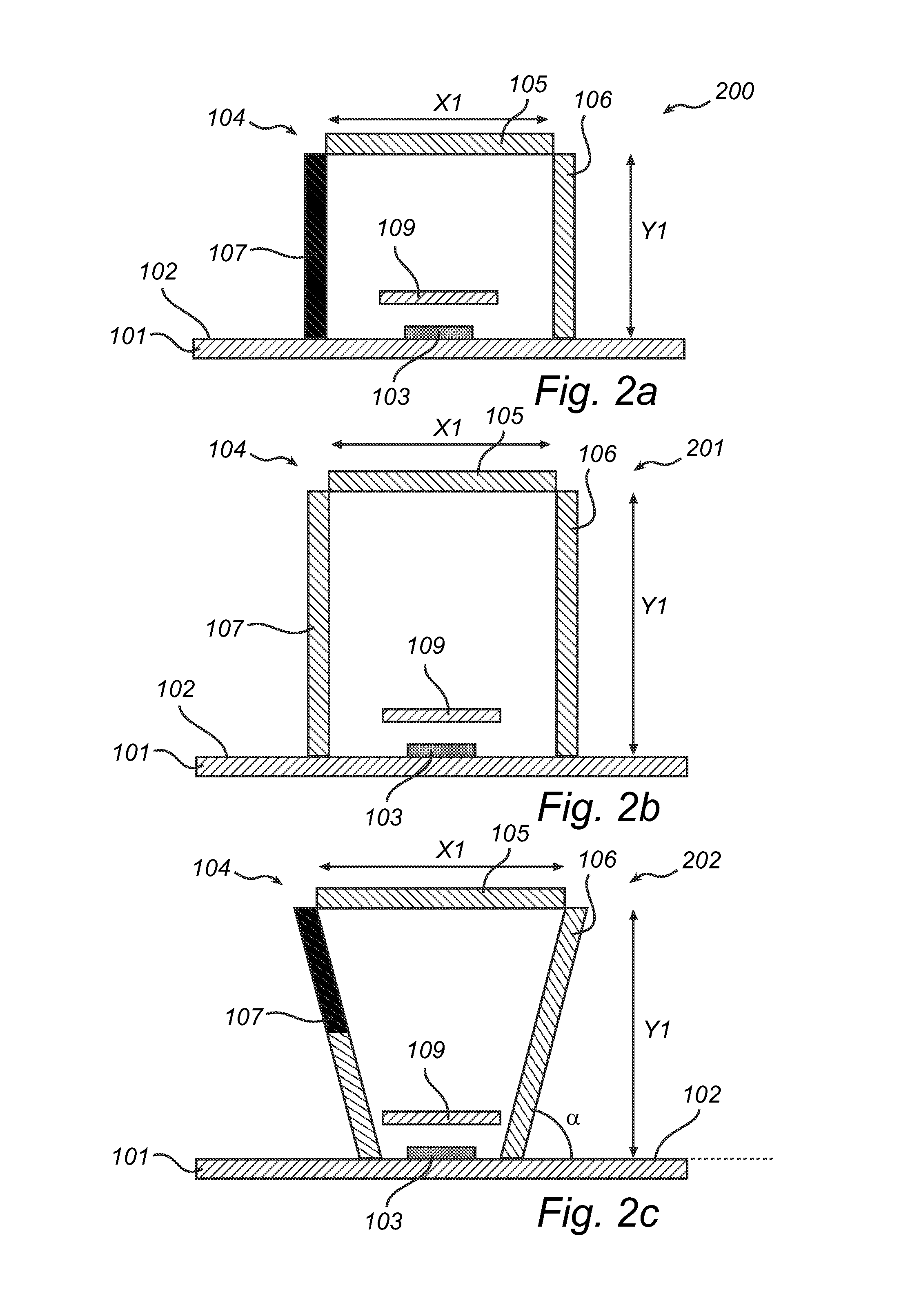 Light-emitting arrangement with adapted wavelength converter