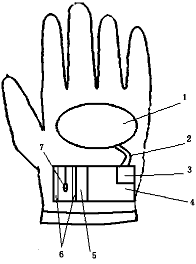 Self-powered heating heat preservation glove