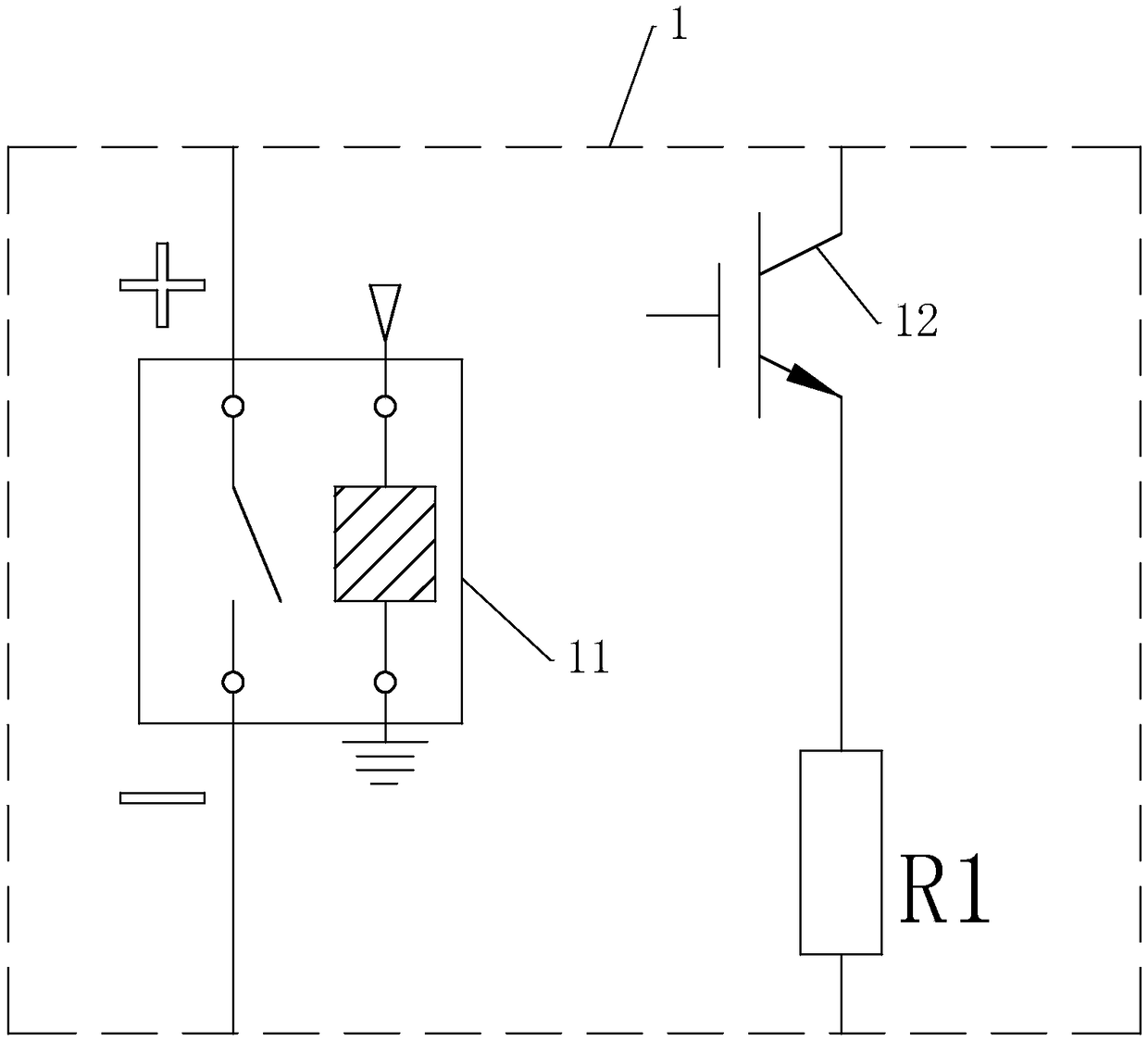 High-voltage power distribution device and method