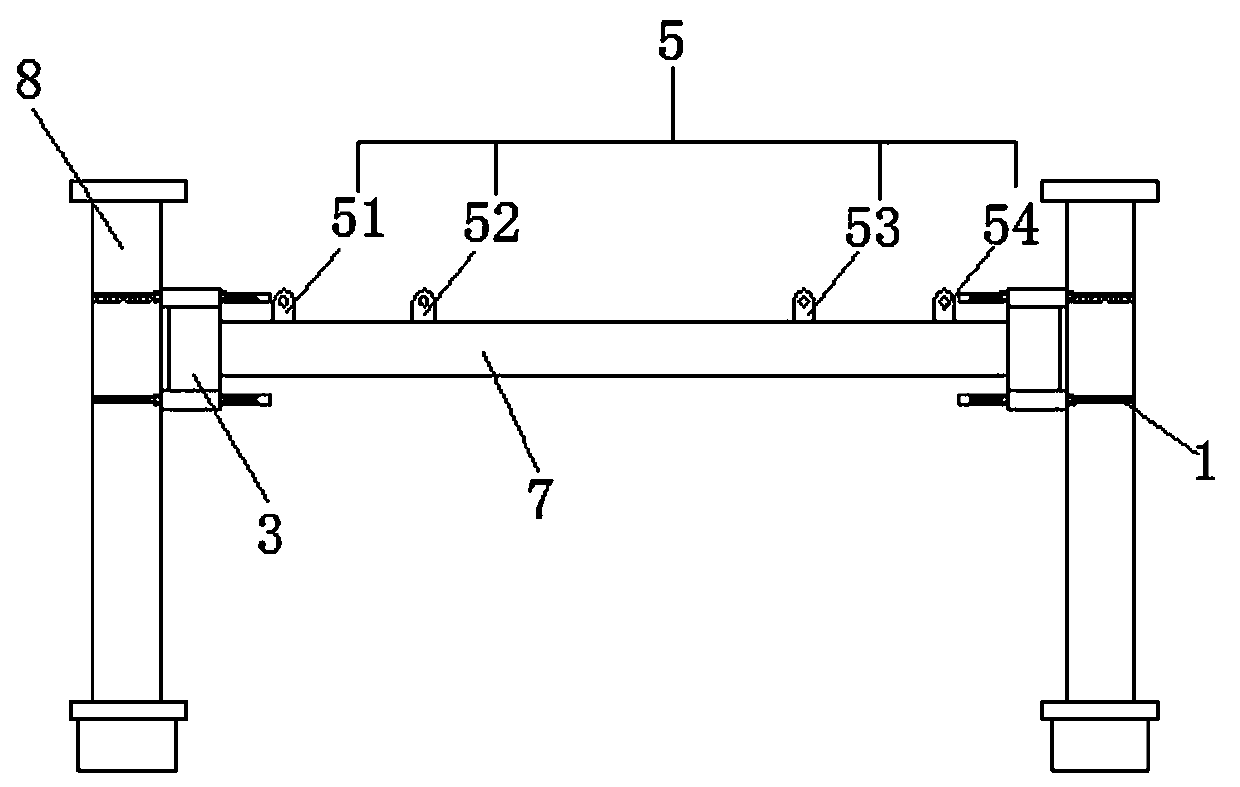 Rod and wire vertical type connecting shaft lifting tool and lifting method thereof