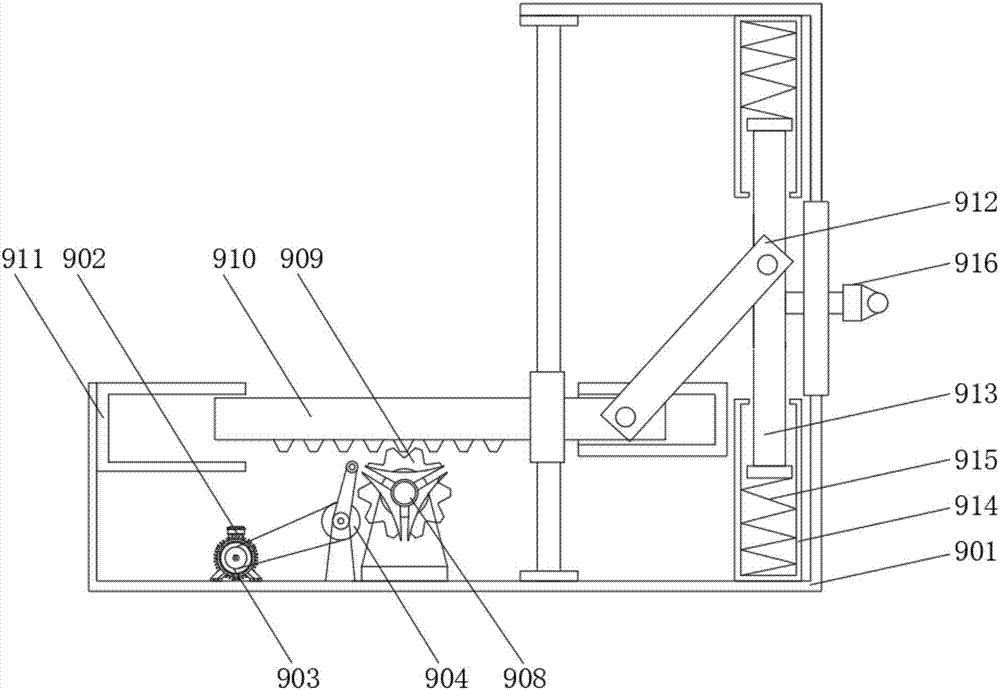 Automatic grinding and paint spraying device for sound enclosure