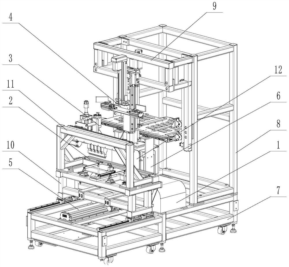 Packaging and shaping device for bagged FOSBs sealed by ultrasonic waves