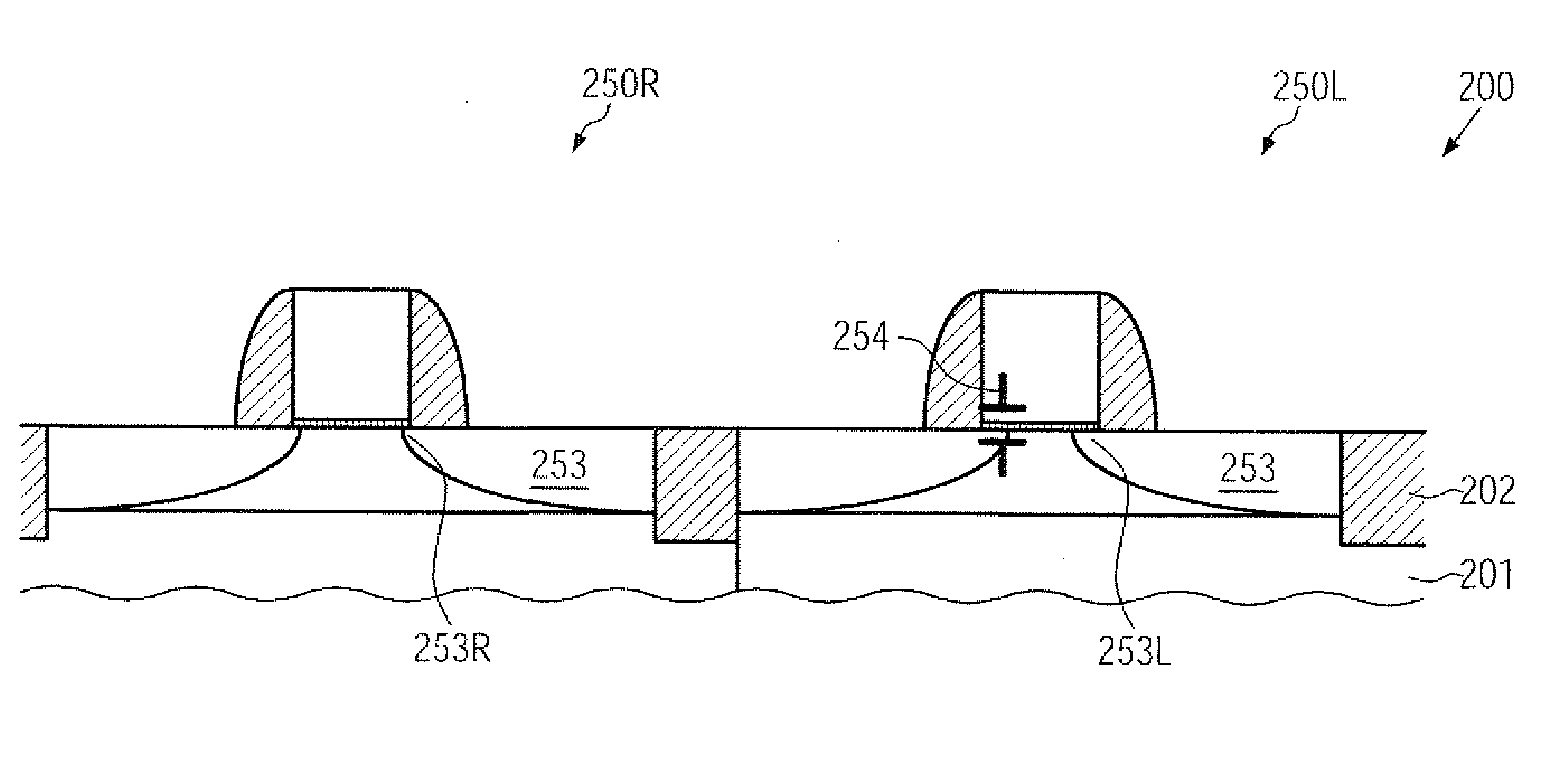 Threshold adjustment for MOS devices by adapting a spacer width prior to implantation