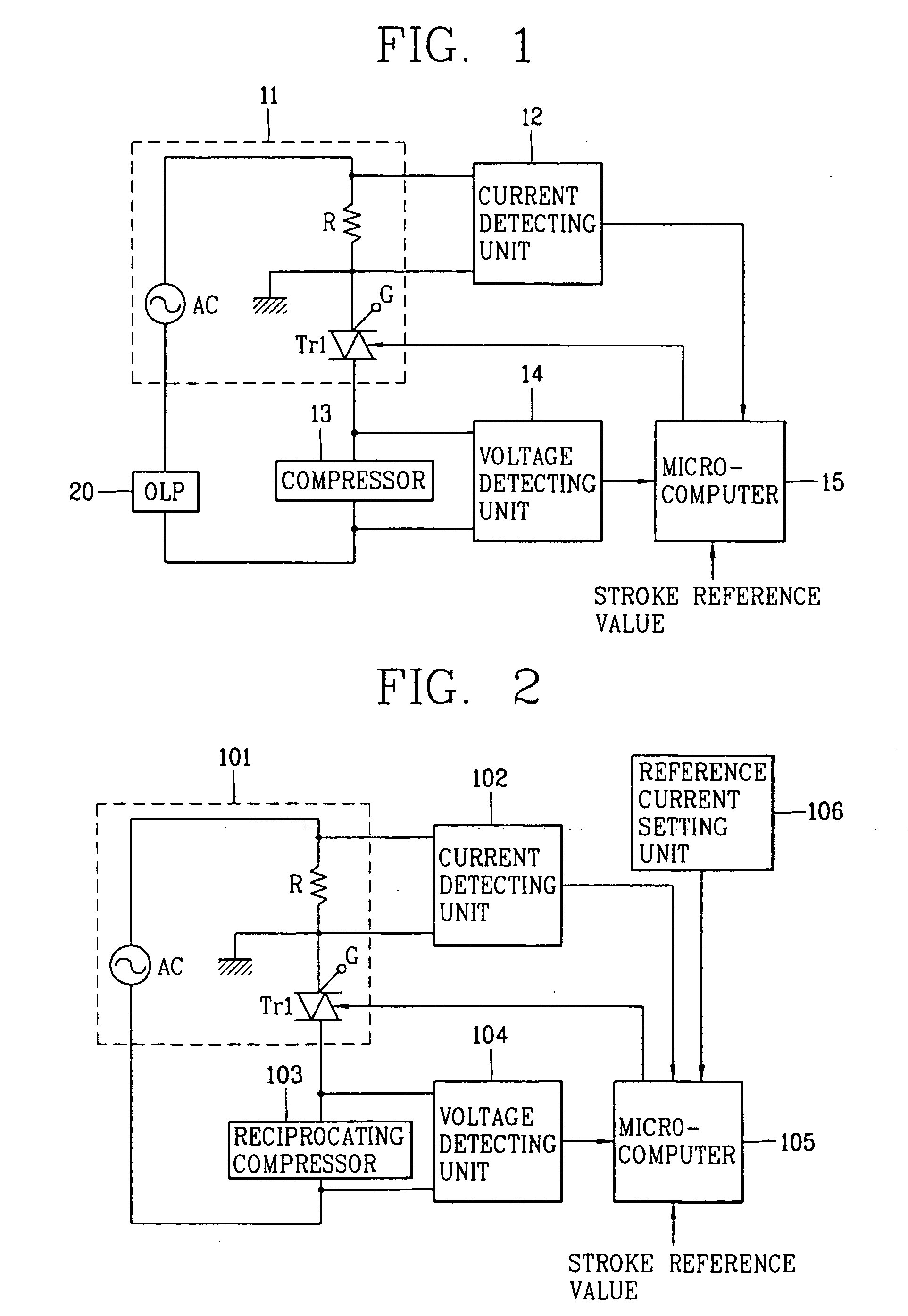 Overload protective apparatus of a compressor and a method thereof