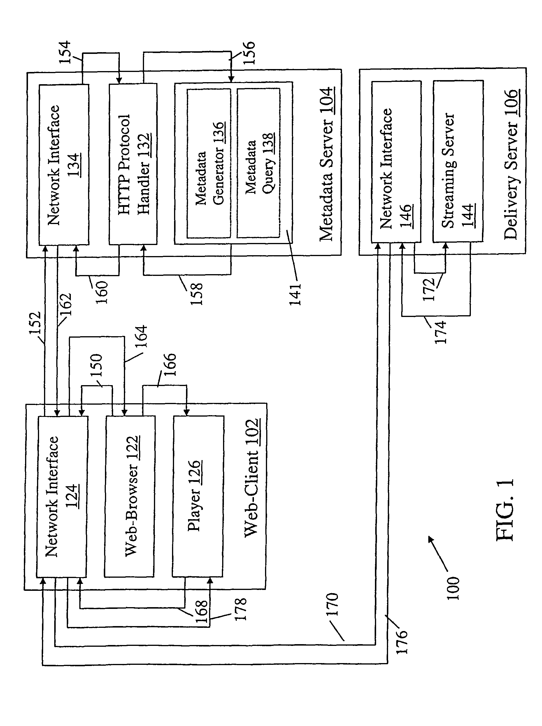 Method and device for streaming a media file over a distributed information system