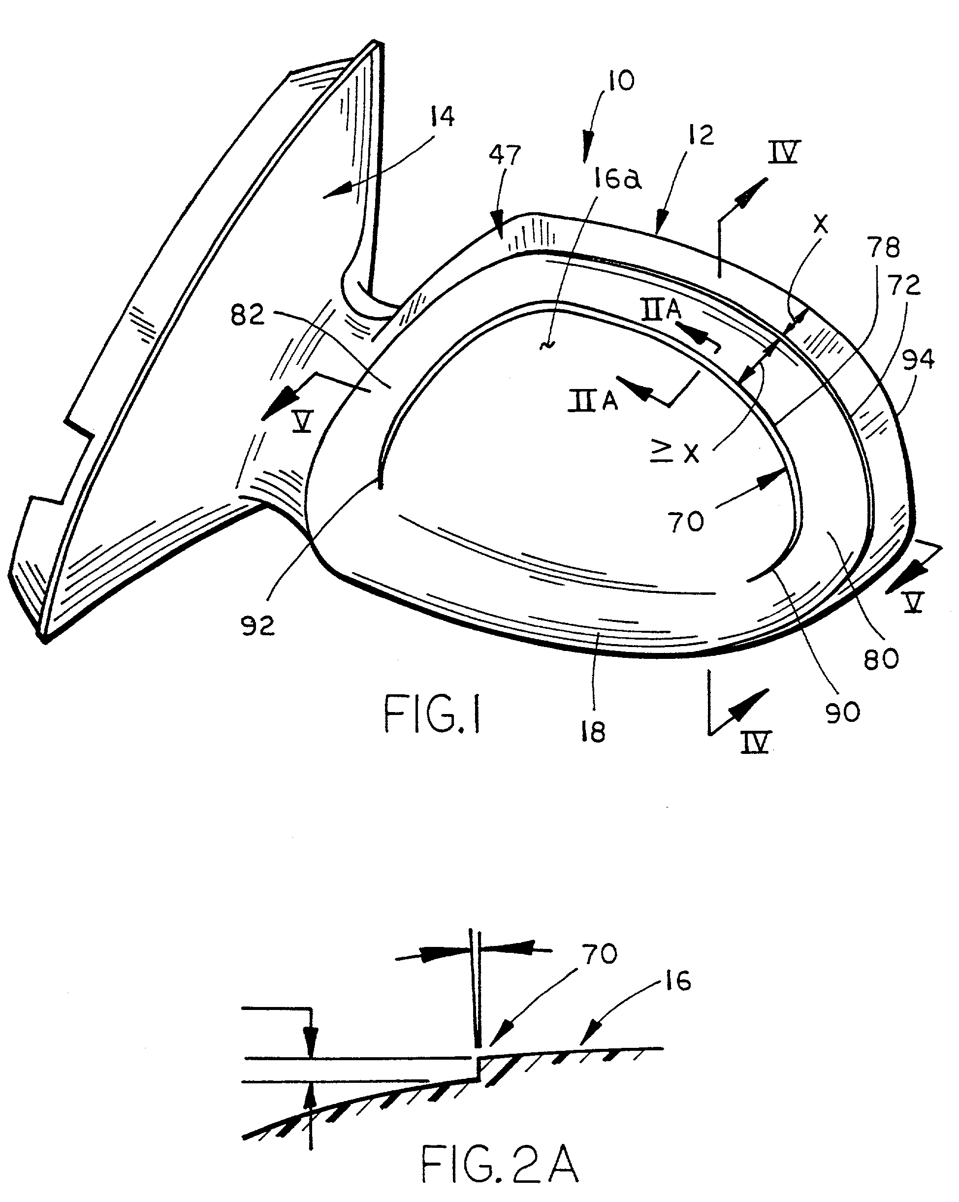 Outside sideview mirror assembly with reduced wind noise