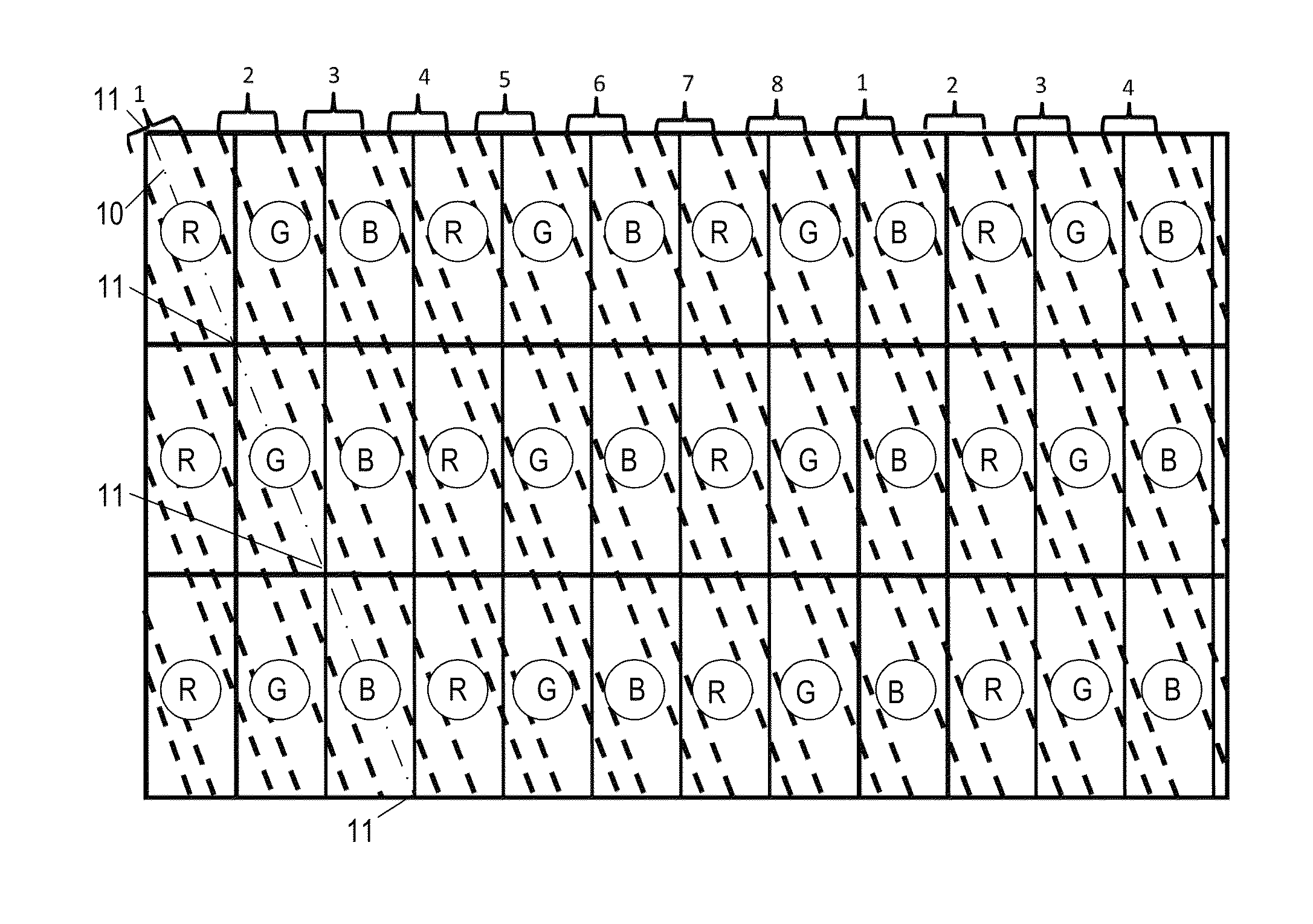 Image data placement method for a time multiplexed autostereoscopic display