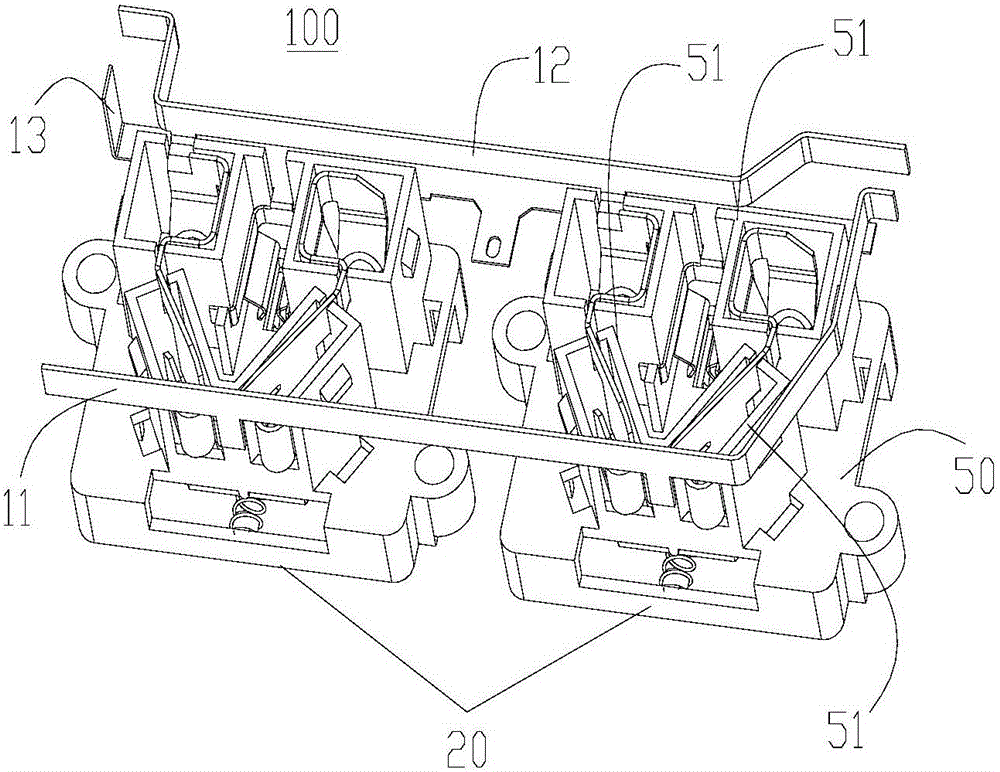 Elastic piece module based on high-current product and patch board