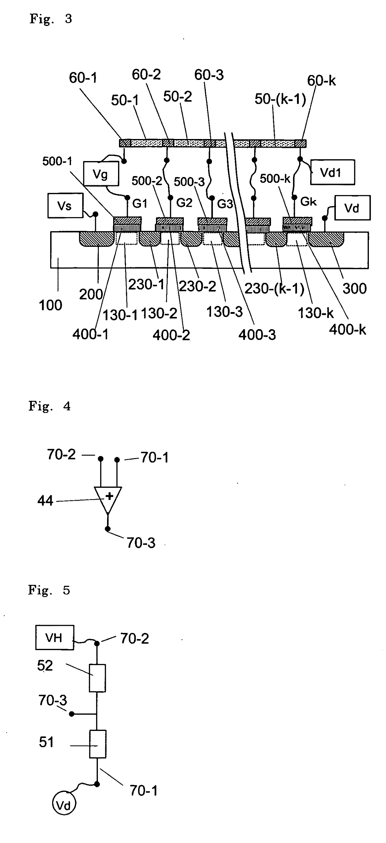 High voltage operating field effect transistor, bias circuit therefor and high voltage circuit thereof