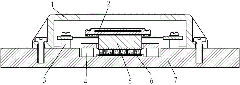 Star sensor image detector assembly