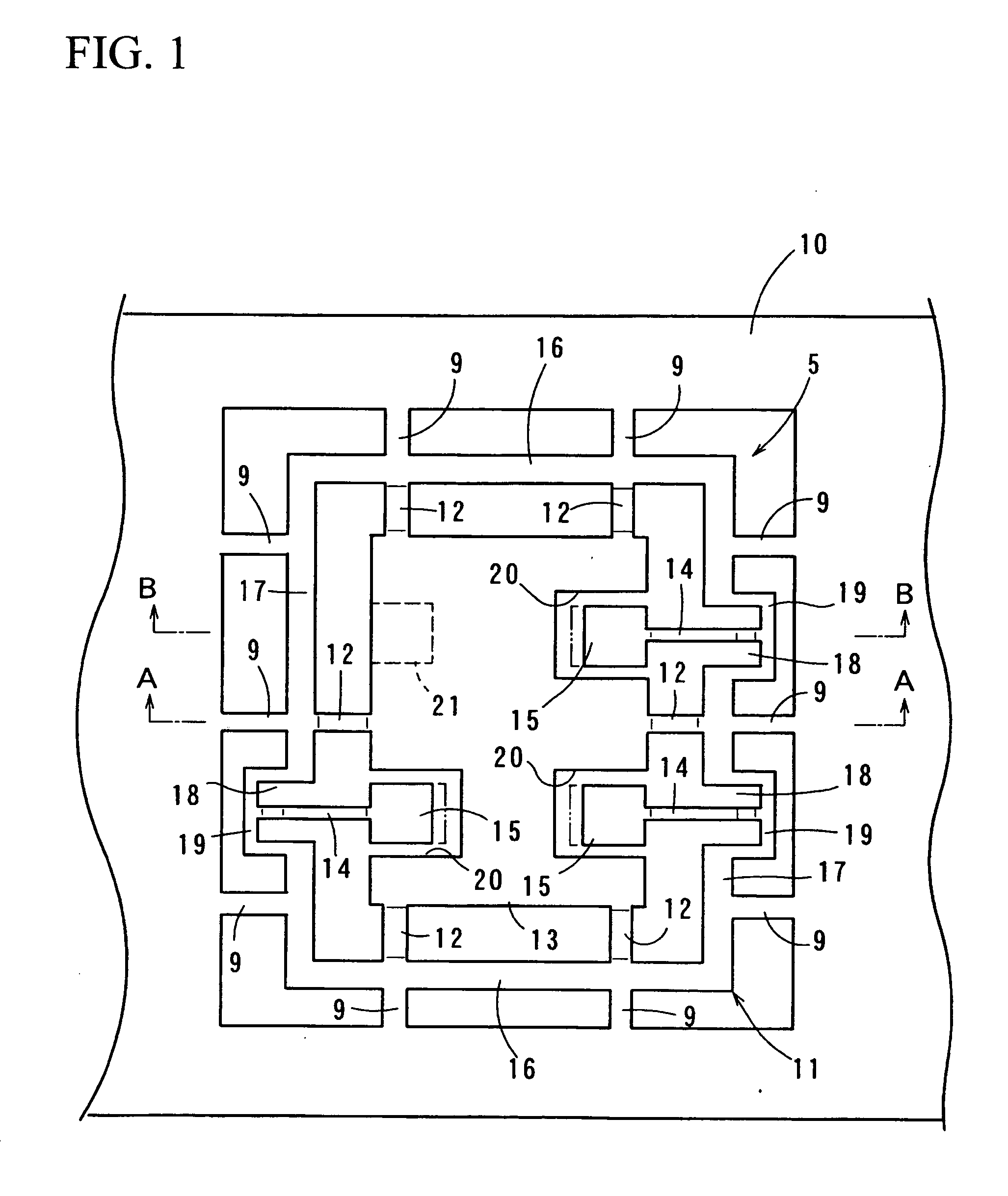Lead frame and package of semiconductor device