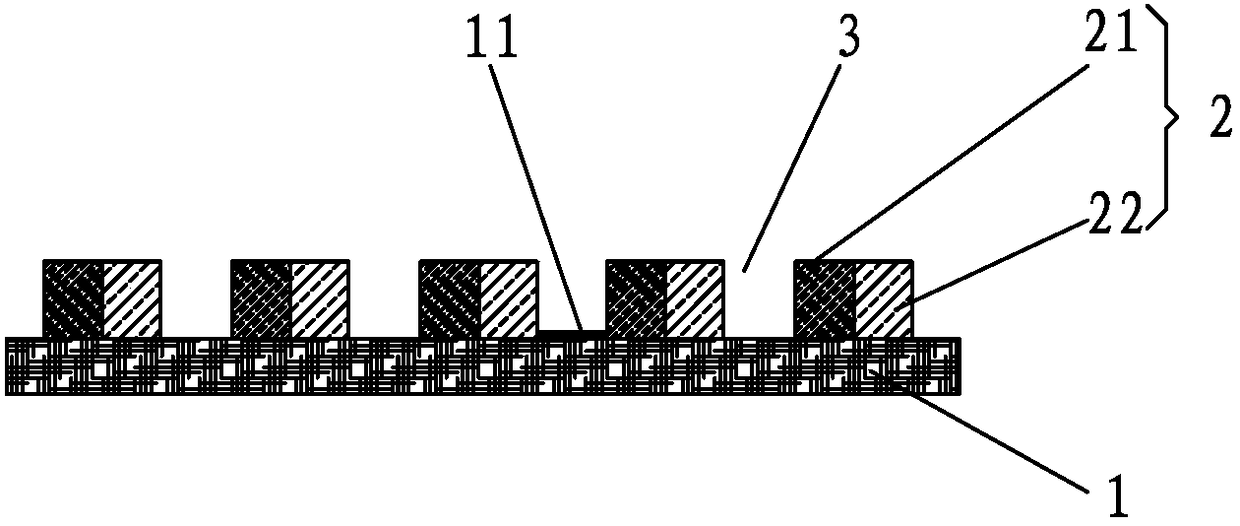 Jacquard fabric with color changing function and preparation method thereof