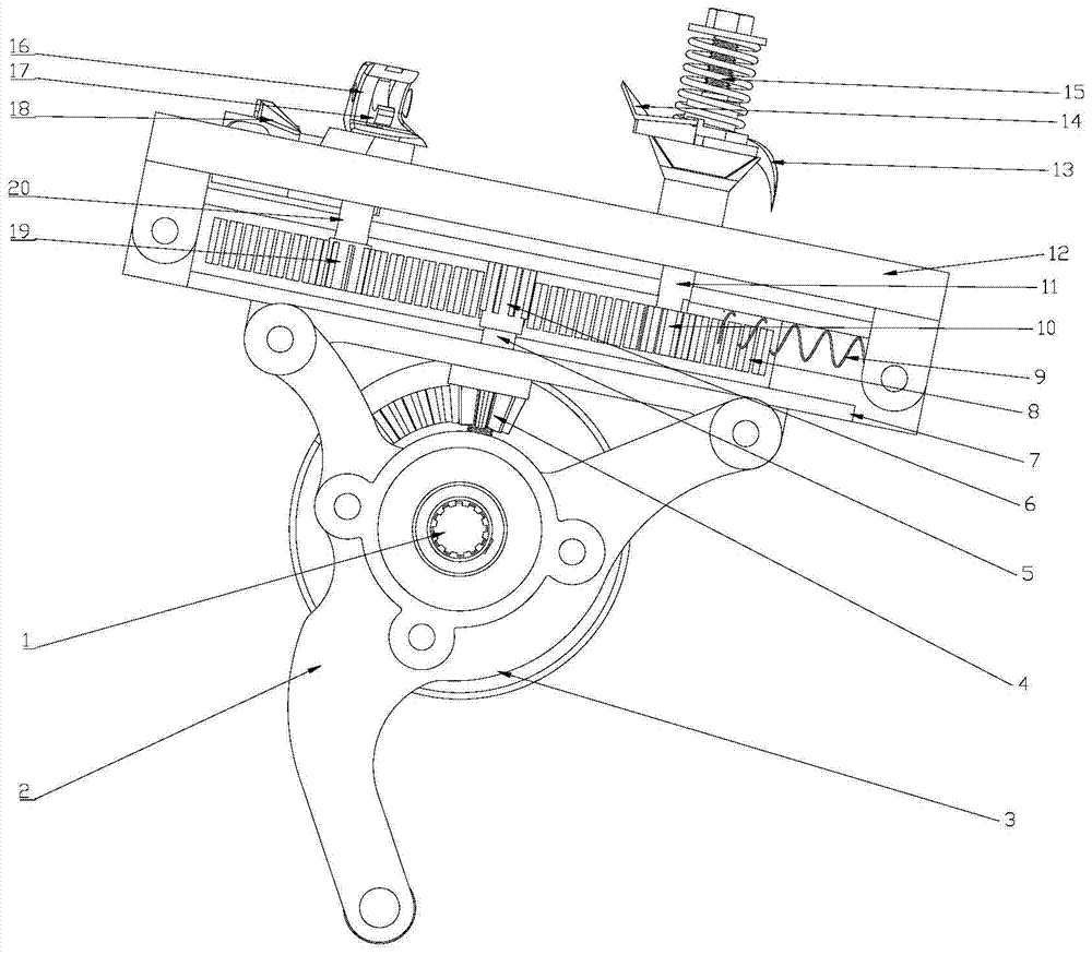 Knotting mechanism based on bionic principle