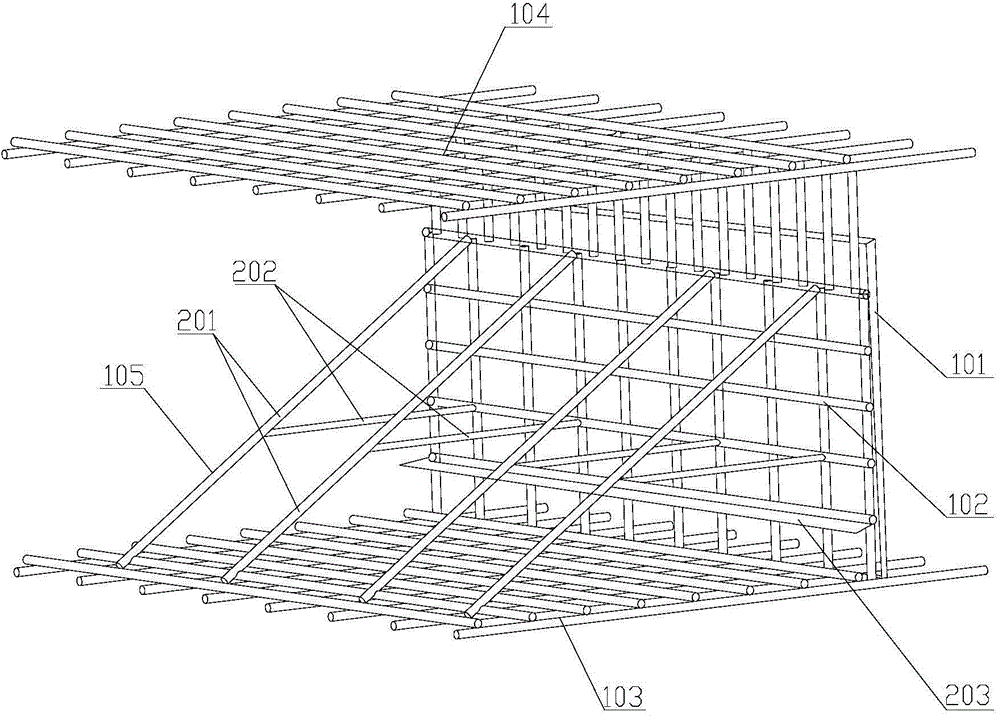 Raft plate post-cast strip pouring template and construction method thereof