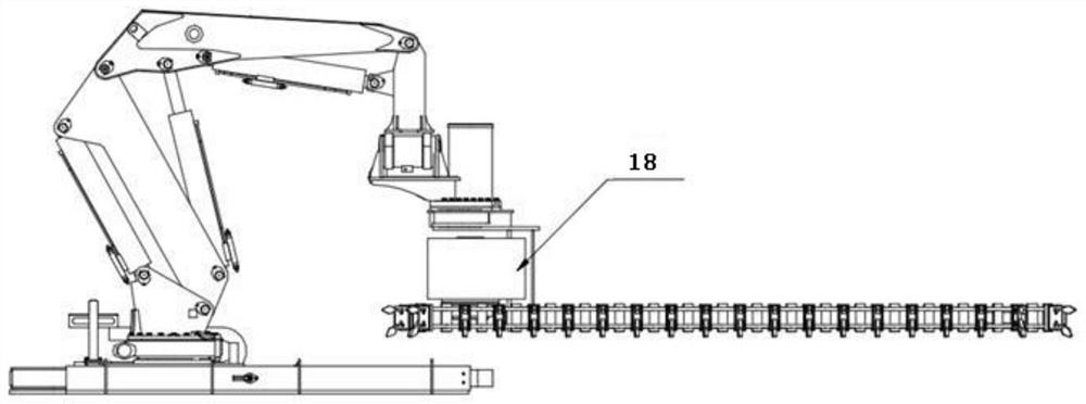 Multifunctional mechanical arm type operation device