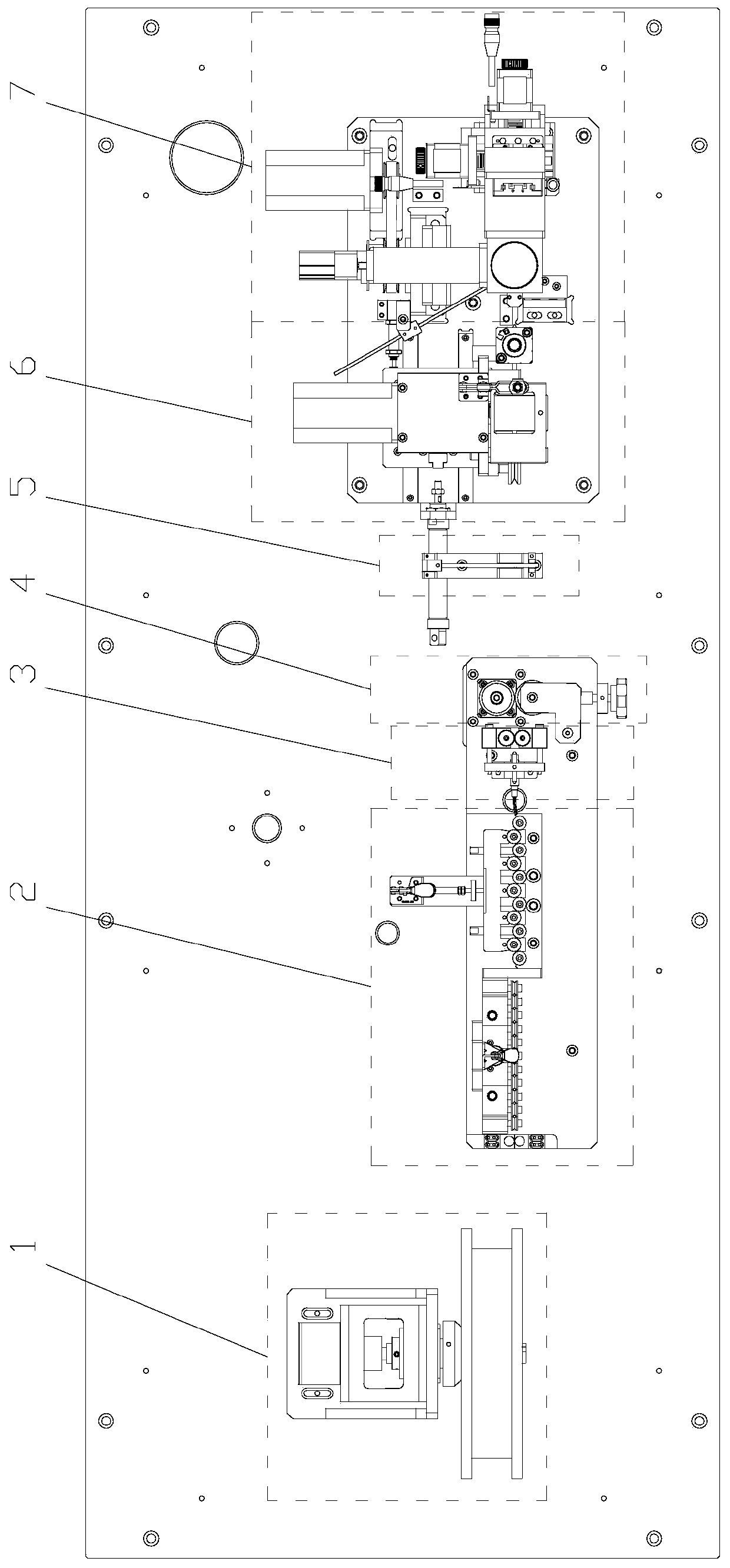 Stranded wire pin automatic cutting welding device