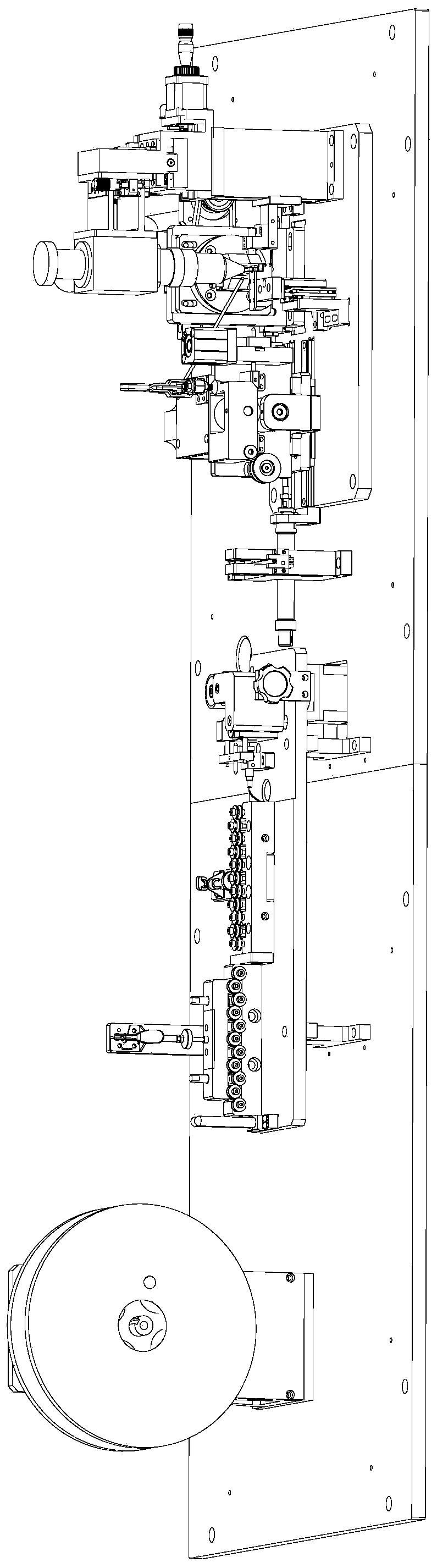 Stranded wire pin automatic cutting welding device