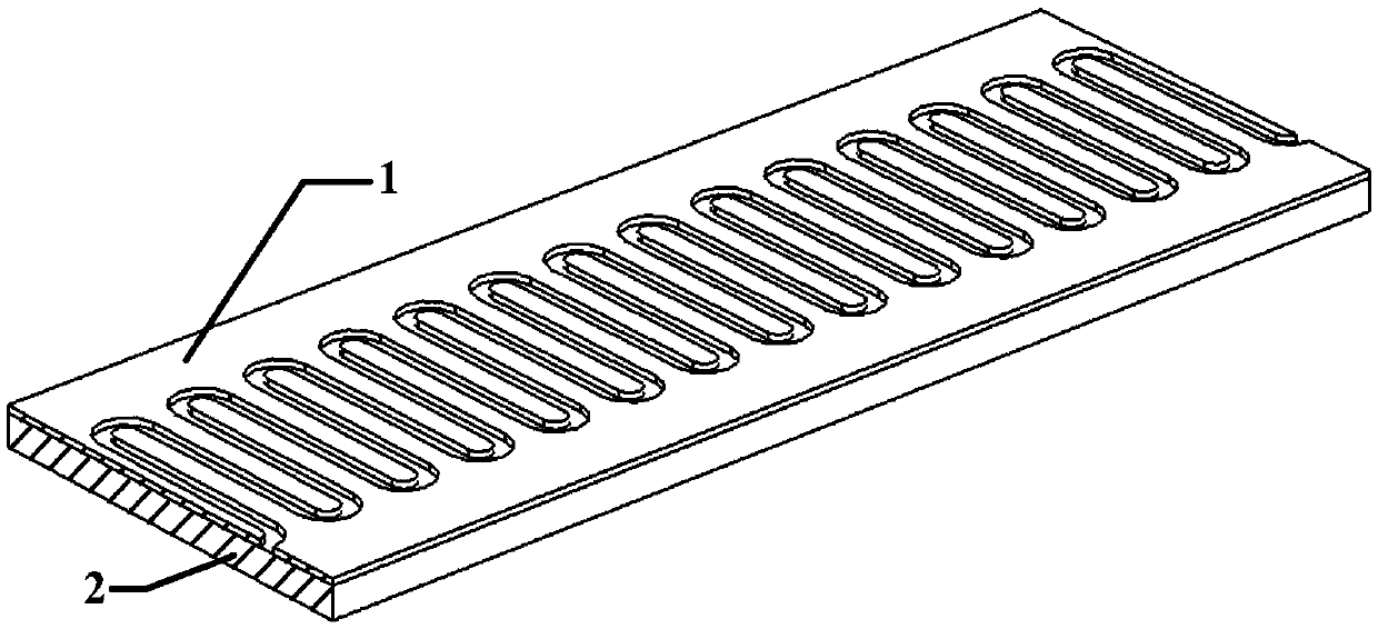 Planar slot line slow wave structure