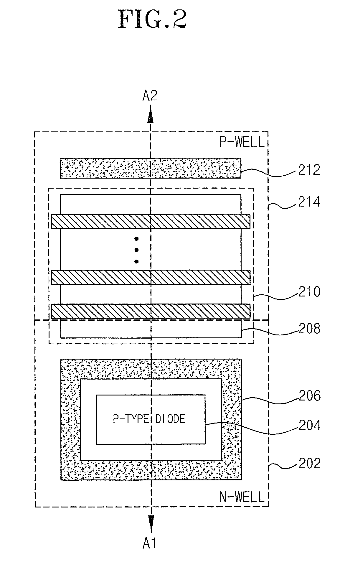 Electrostatic discharge protection element having an improved area efficiency