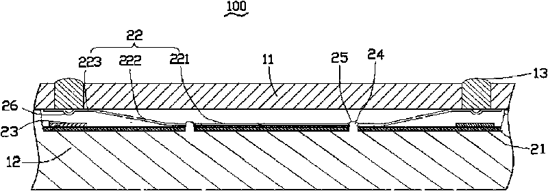 Key and electronic equipment using same