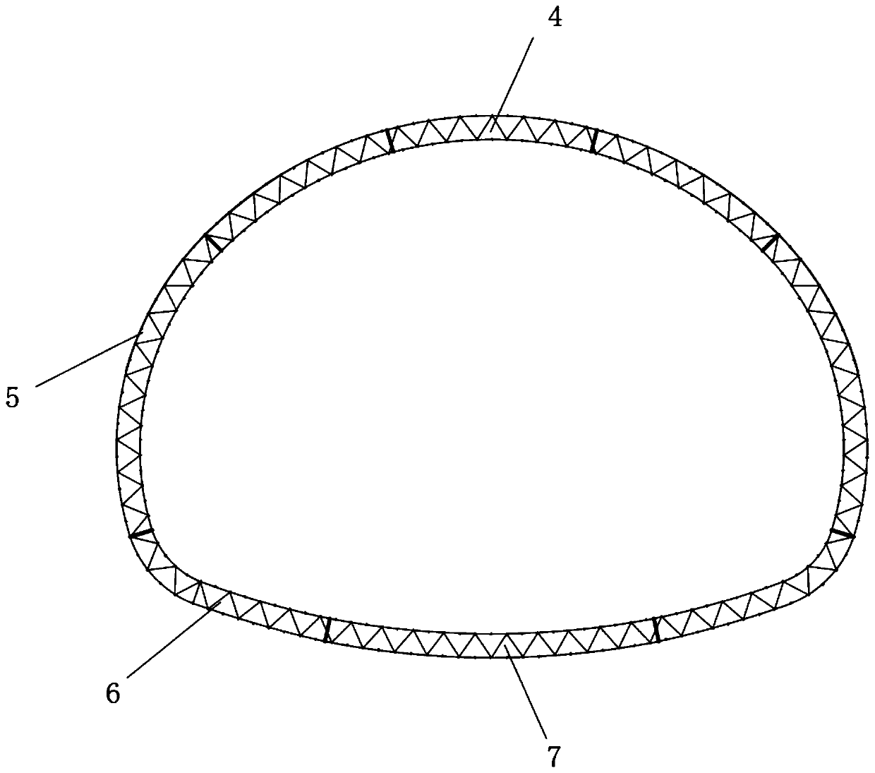 Assembly type connecting method for steel bars of tunnel concrete lining structure