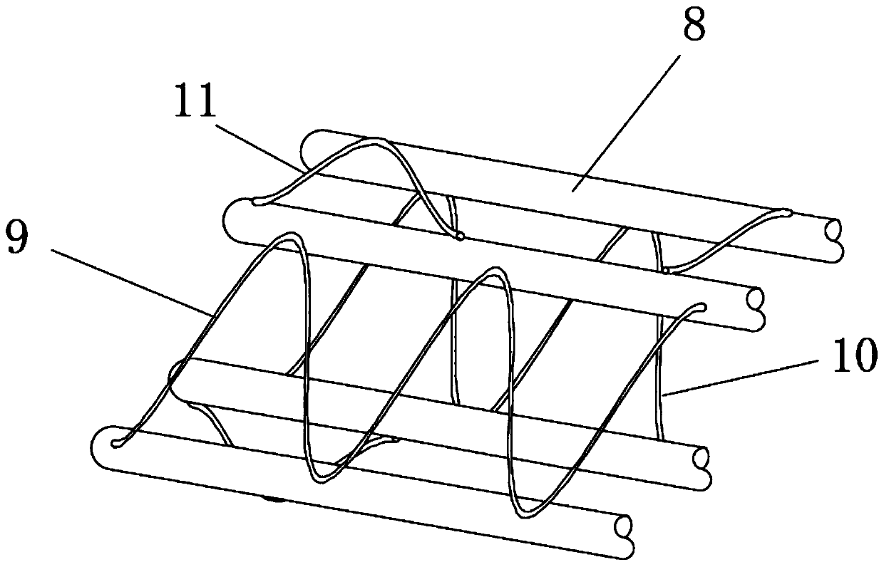 Assembly type connecting method for steel bars of tunnel concrete lining structure