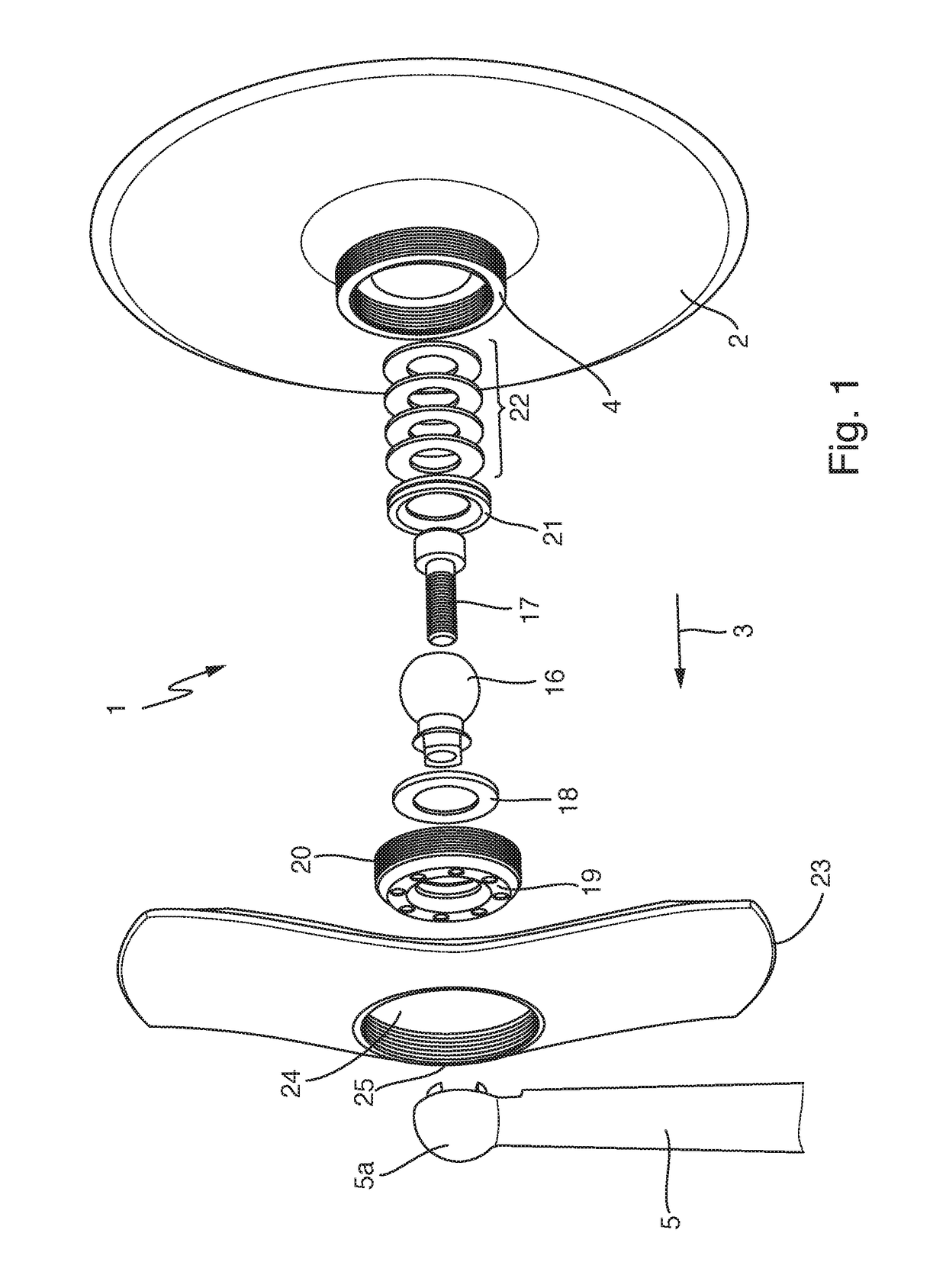 Rear-view mirror for a two-wheeled vehicle, and method for the manufacture thereof