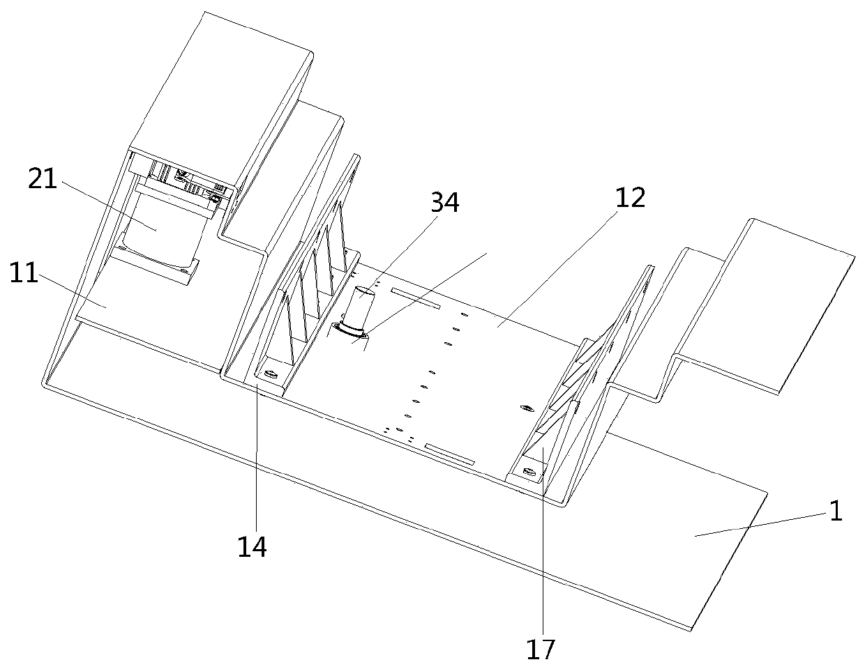 Telescopic material taking mechanism of stereoscopic storehouse