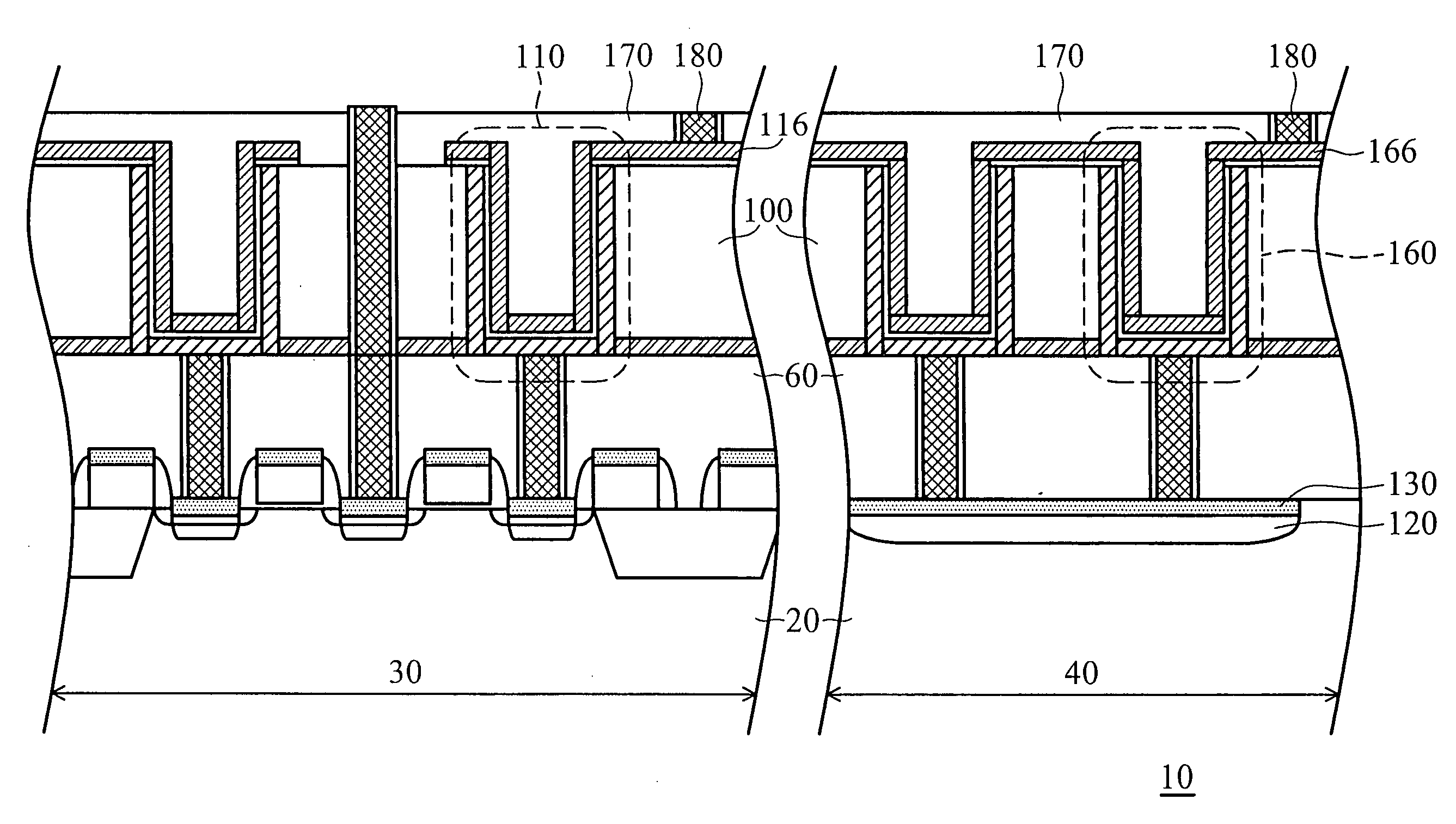 Semiconductor devices with MIM-type decoupling capacitors and fabrication method thereof