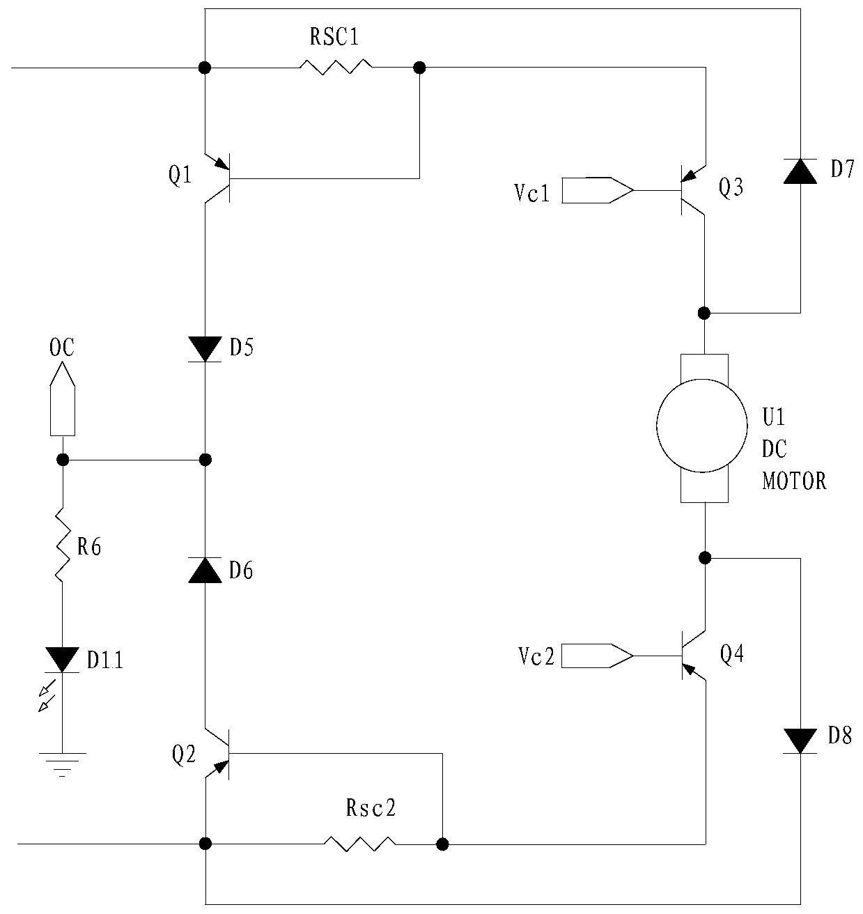 Control circuit for driving folding of automobile wing mirror base
