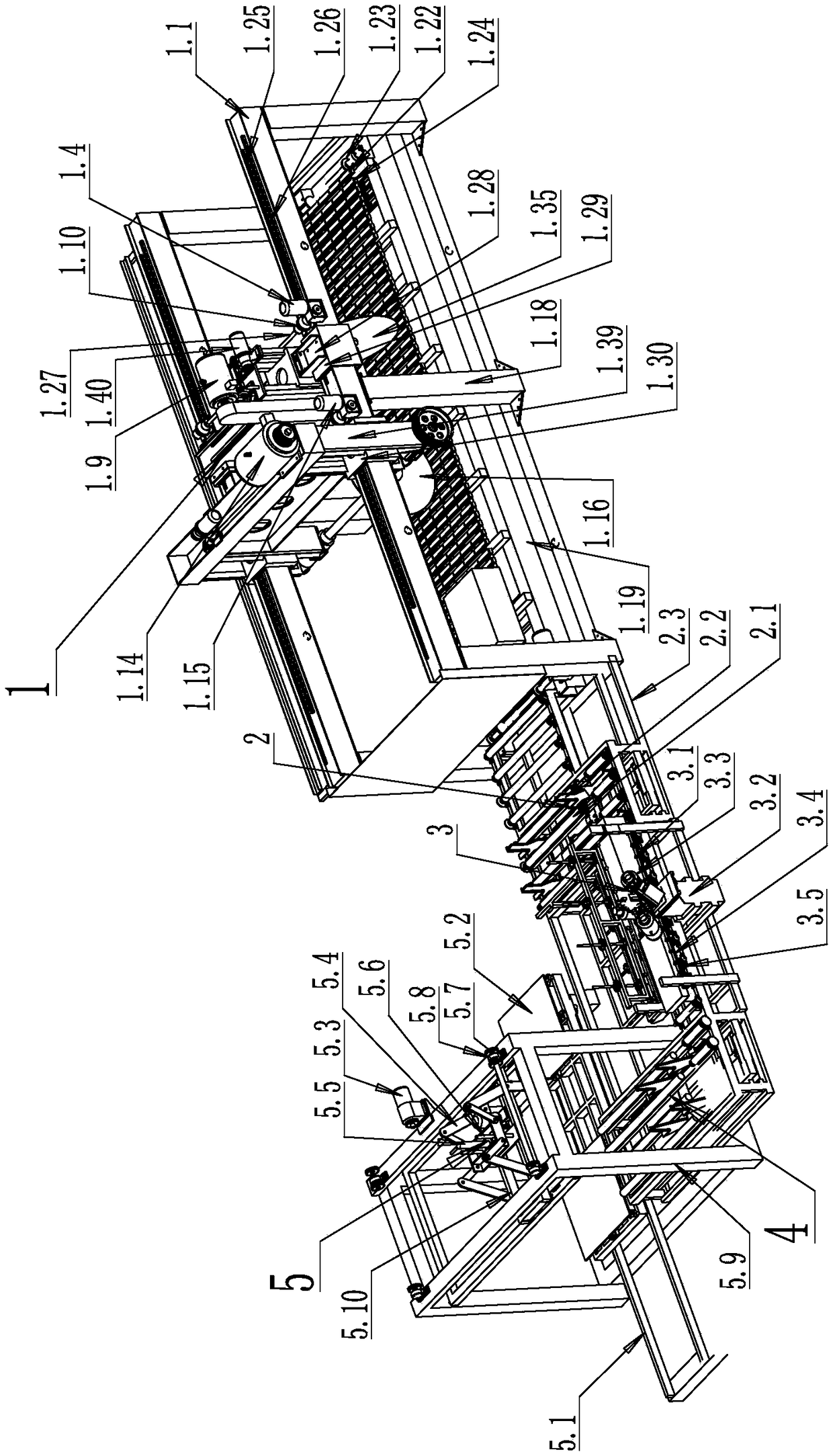 Chipped ashlar cutting production line