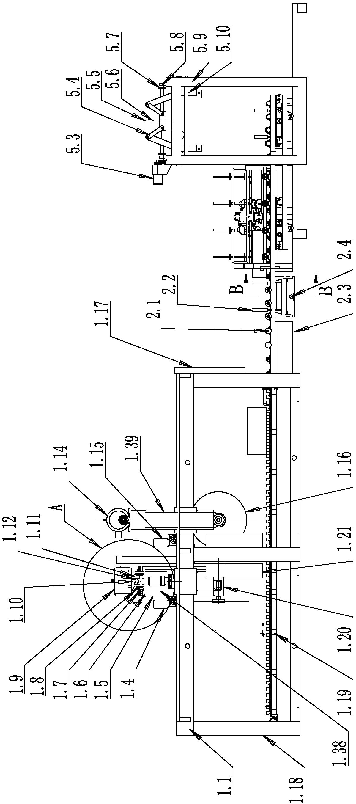 Chipped ashlar cutting production line