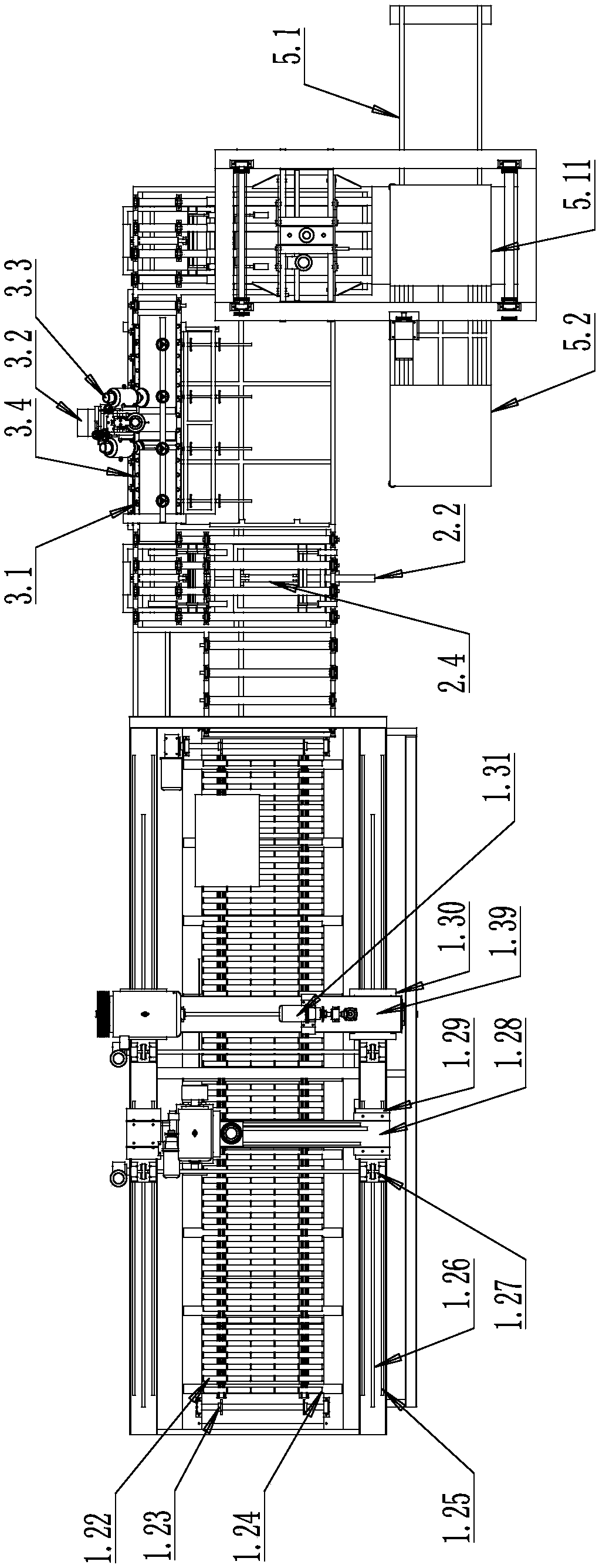 Chipped ashlar cutting production line