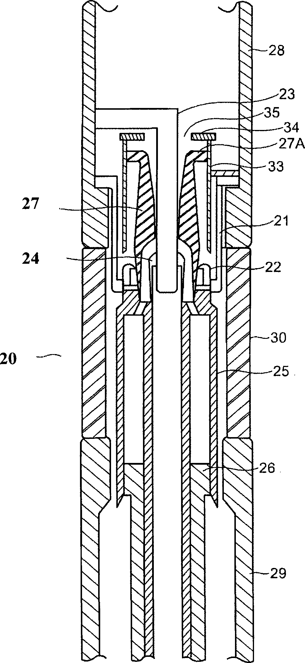 Buffering gas insullation circuit breaker