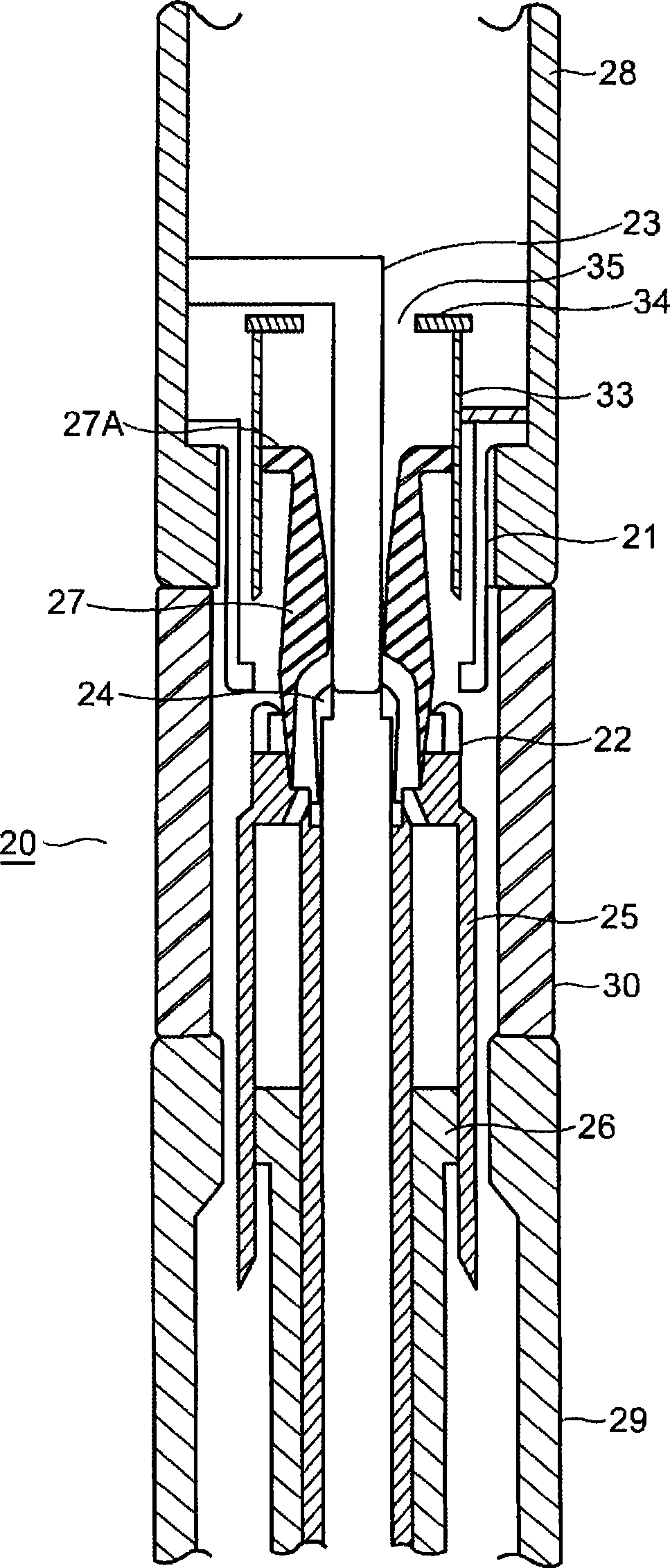 Buffering gas insullation circuit breaker