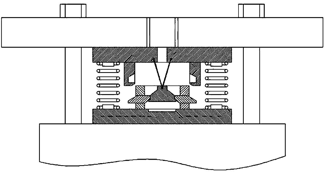 A low-noise elastic fastening device